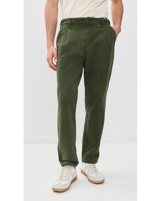 Service Works Green Moleskin Waiter Pants for men