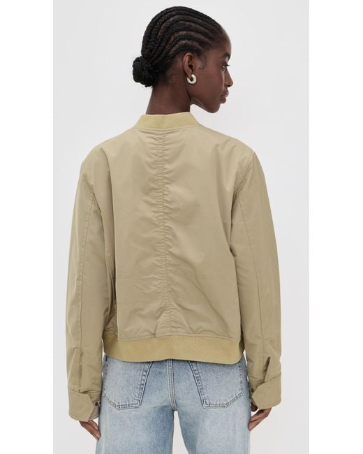 Vince Natural Relaxed Tech Bomber Jacket