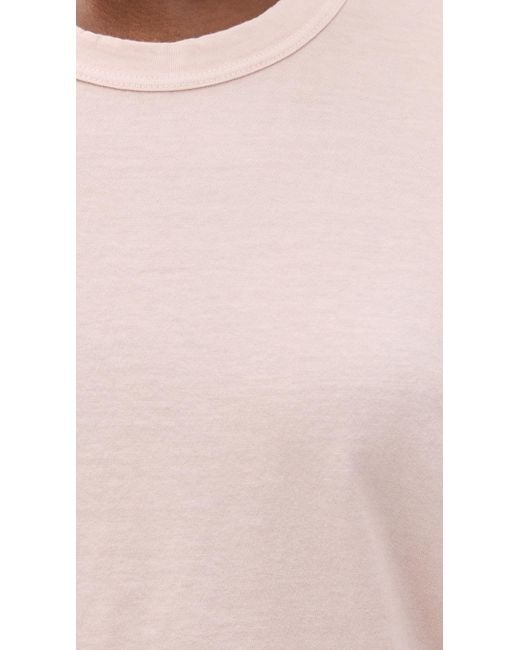 James Perse Multicolor Shrunken Crew Neck Tee