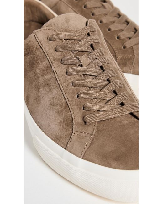 Vince Sneakers Mens 11.5M Brown Suede Leather Casual Shoes Lace Up Lined Vince S Fulton Sneaker Flint Suede 11.5 M in Brown for Men  main image 2