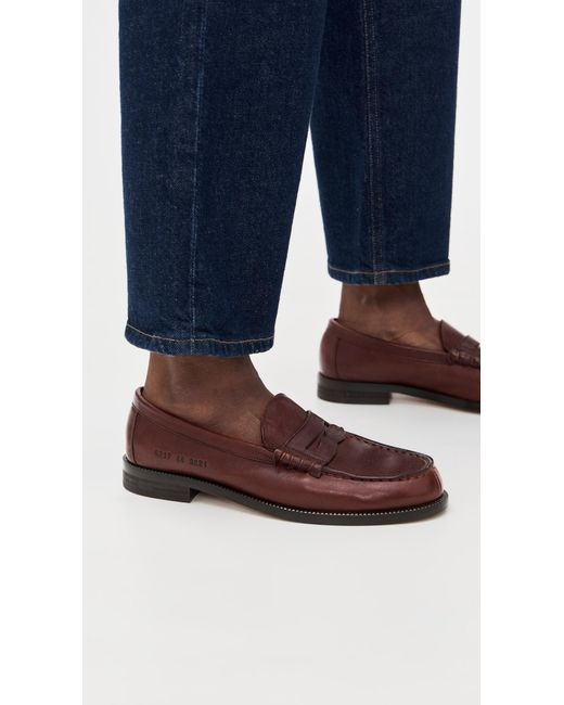 Common Projects Brown Soft Loafers