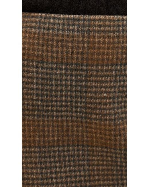 Theory Black Plaid Mini Skirt
