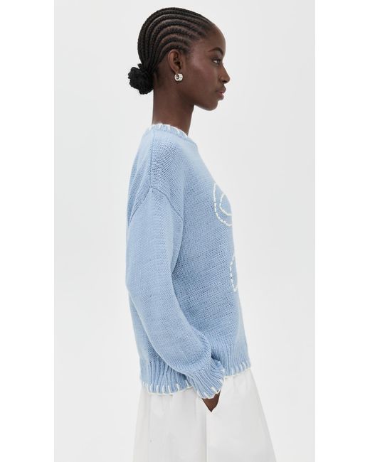 Bailey Rose Blue Bow Sweater
