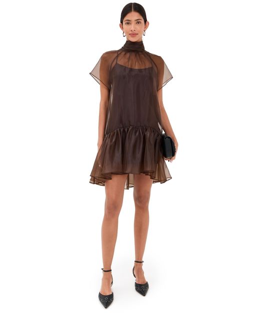 Jonathan Simkhai Black Beaux Tiered Mini Dress