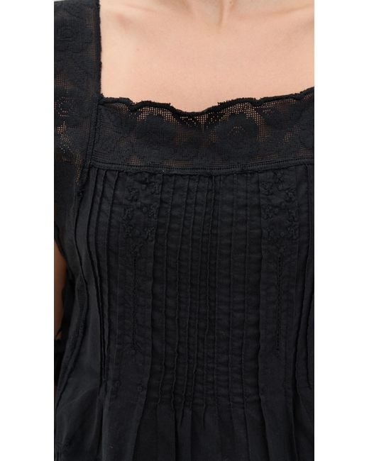 The Great The Attic Lace Cami in Black | Lyst