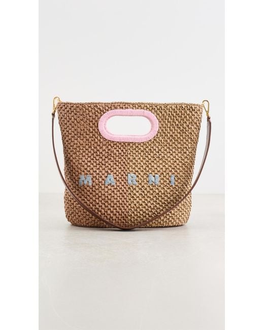 Marni Multicolor Raffia Clutch