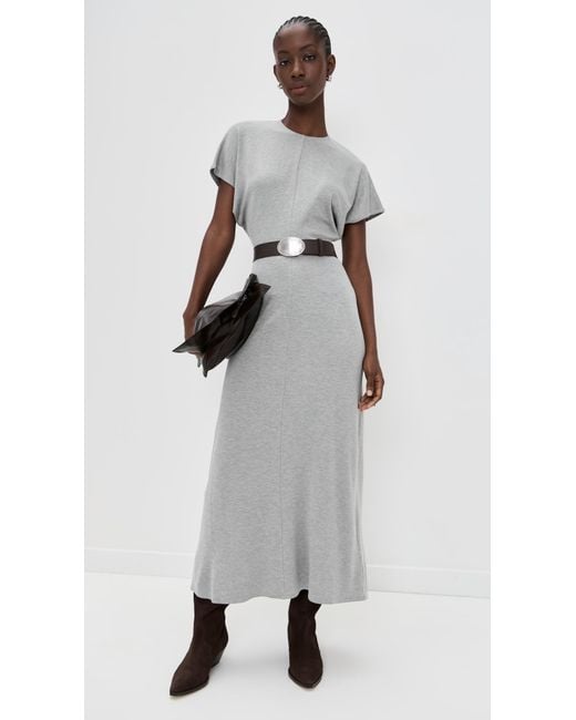 Polo Ralph Lauren Wool Jersey A Line Dress in White | Lyst