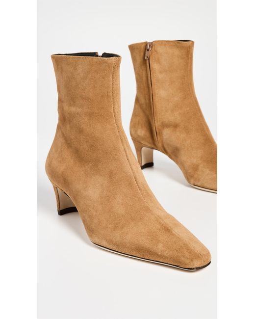 Staud White Wally Ankle Boots