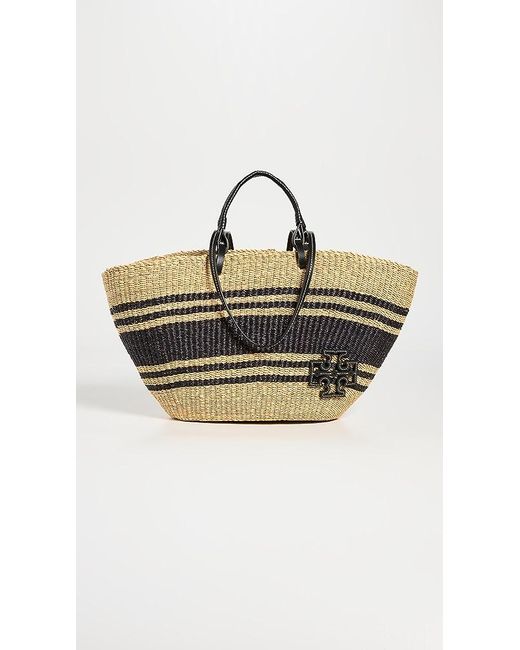 Tory burch straw sales beach bag