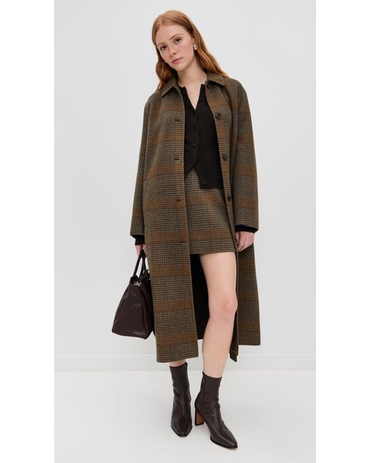 Theory Black Plaid Mini Skirt