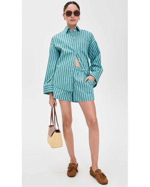 Madewell Blue Beachy Pull On Shorts