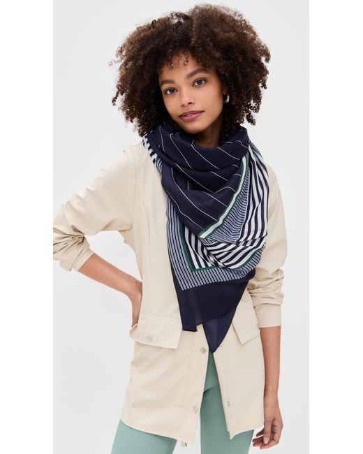 Rag & Bone Blue Pin Stripe Scarf