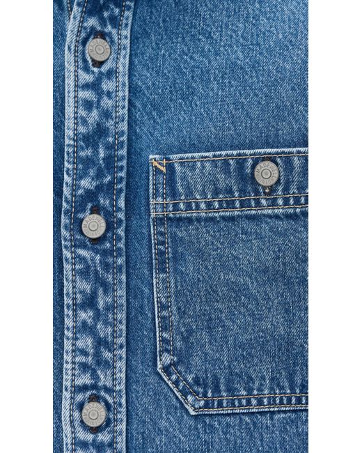 Madewell Blue Denim Shacket for men