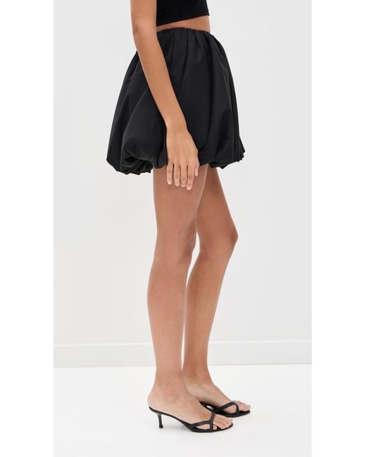 ROTATE BIRGER CHRISTENSEN Black Mini Balloon Skirt
