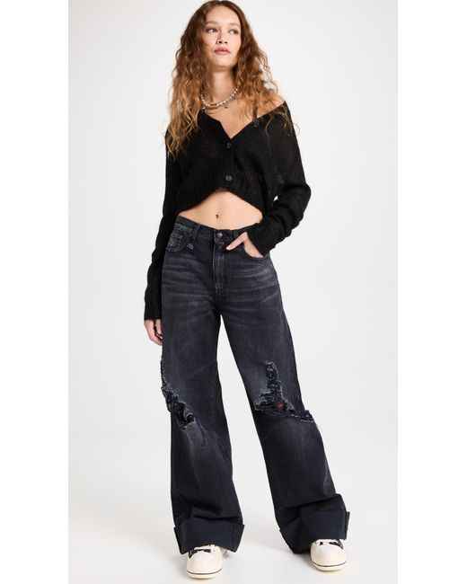 【関税込み】R13 ブラック Lisa ジーンズ R13 Lisa Baggy Jeans in Black | Lyst