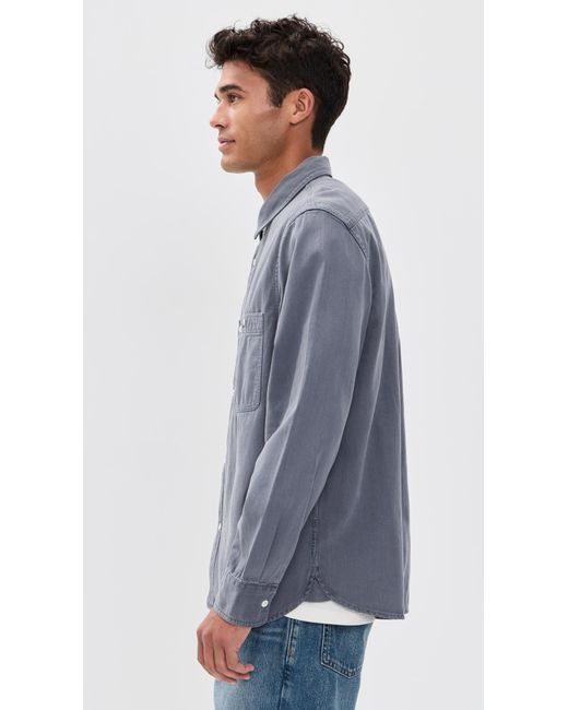 Madewell Blue Patch Pocket Work Shirt for men