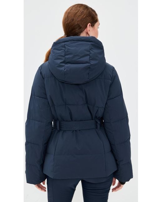 Halfdays Blue Hedy Belted Puffer Jacket