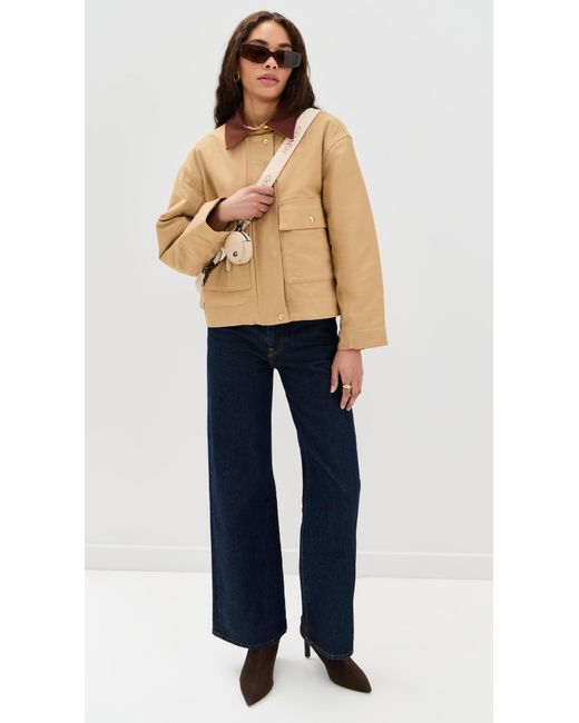 Rag & Bone Blue Nonie Cotton Barn Jacket