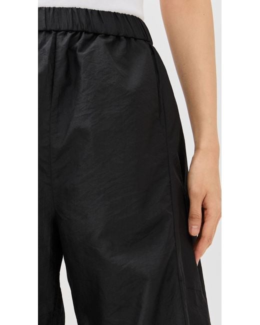 Tibi Black Crispy Nylon Winslow Pant