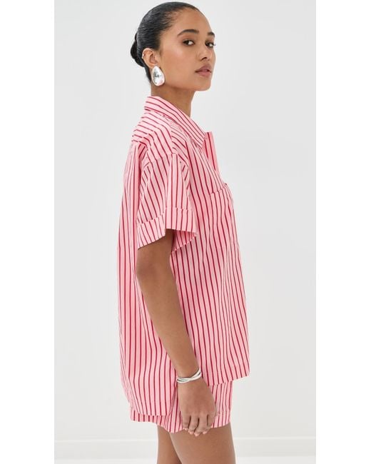 Staud Pink Channing Top