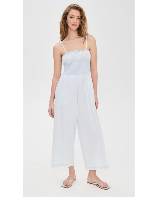 Splendid White Stripe Jumpsuit