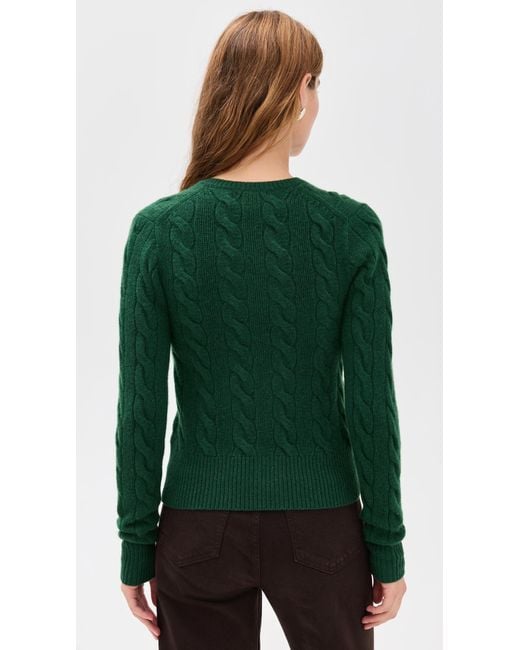 Polo Ralph Lauren Green Cable Cardigan