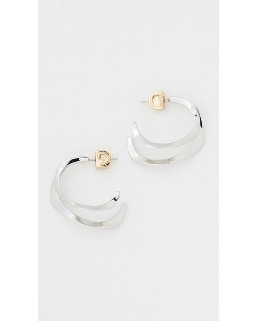 DEMARSON White Sandro Hoops