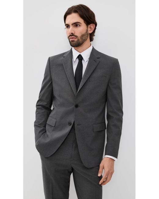 Theory Black Chambers Stretch Wool Blazer for men