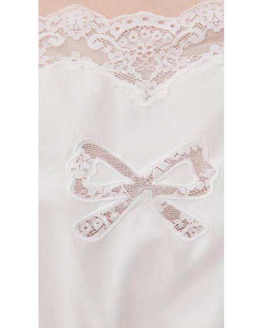 LoveShackFancy White Aliaya Top