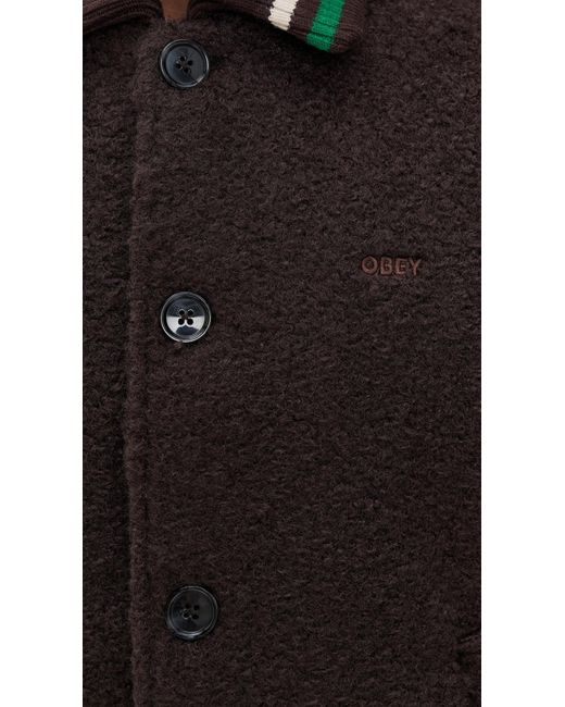 Obey Black Arden Blouson Jacket for men