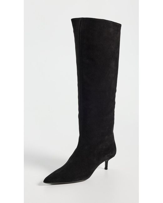 Staud Black Sebastian Kitten Heel Boots