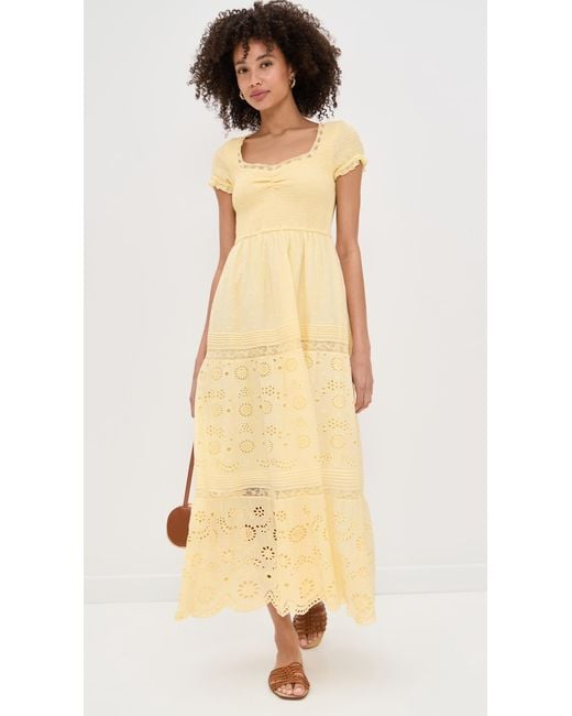 LoveShackFancy Natural Bisolet Dress