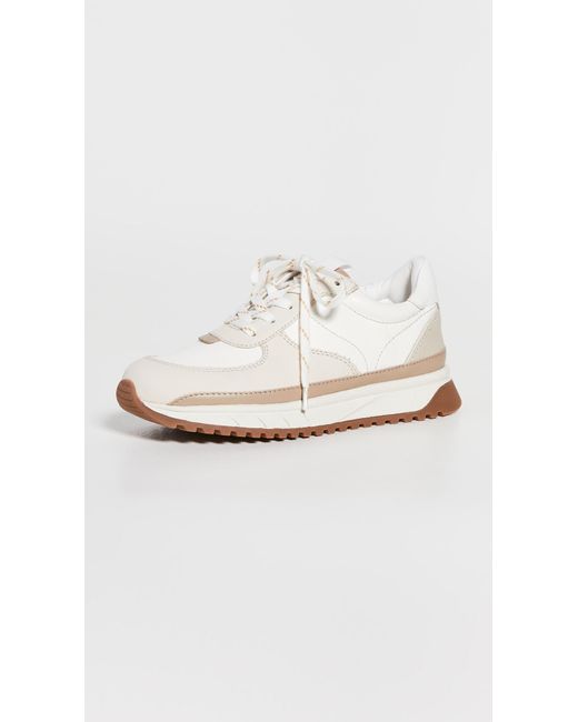 Madewell Multicolor Kickoff Trainer Sneakers In Neutral Colorblock Leather