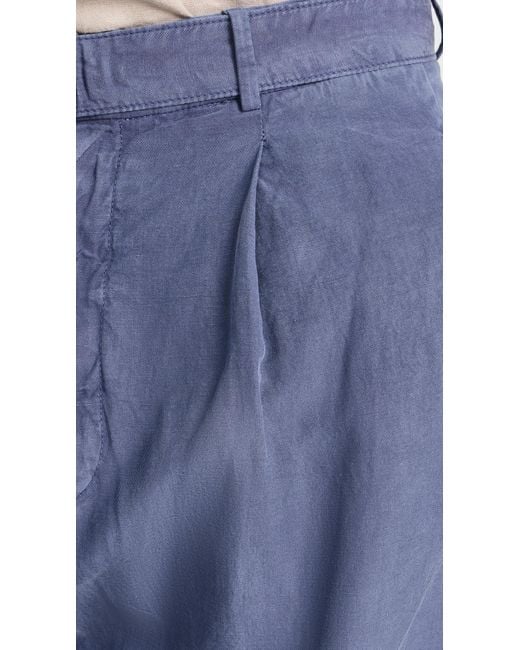 Officine Generale Blue Hugo Pants Garment Dye for men