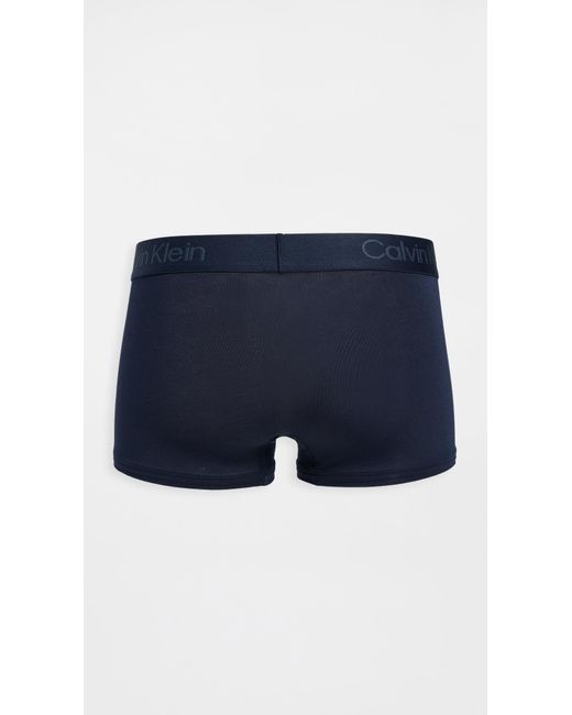 Calvin Klein Blue Ultra Soft Modal 3-Pack Trunks for men
