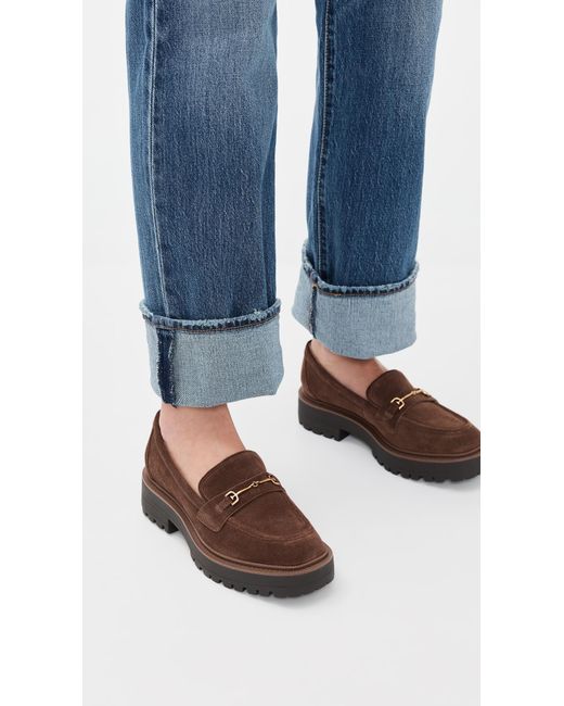 Sam Edelman Brown Lea Platform Loafers