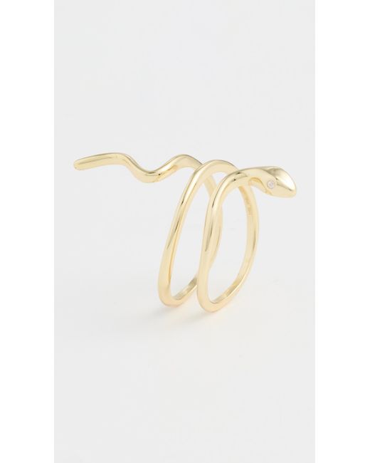 Shashi Metallic Serpent Ring