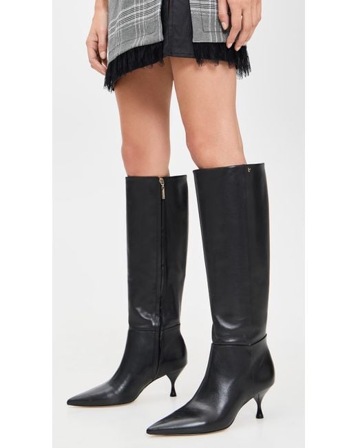 Larroude Black Georgia Boots