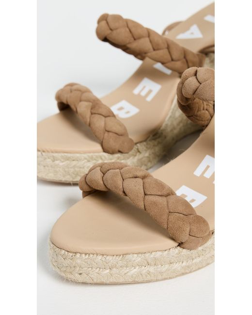 Manebí White Braided Wedge Espadrilles