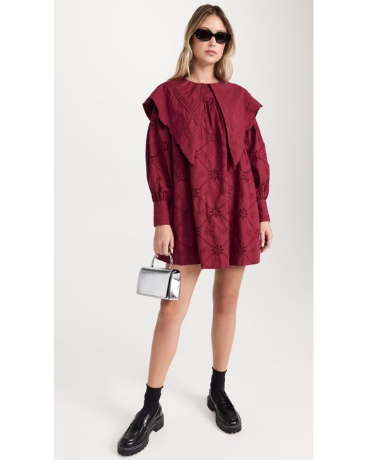 Damson Madder Clementine Collared Mini Dress | Lyst