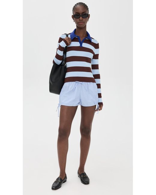 Solid & Striped Blue The Debra Top