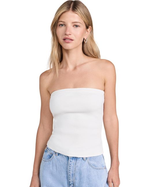 A.Brand Heather Icon Bandeau Top White And X