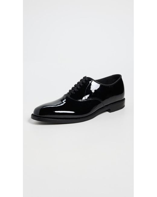 Allen Edmonds Black Carlyle Patent Leather Lace Ups for men