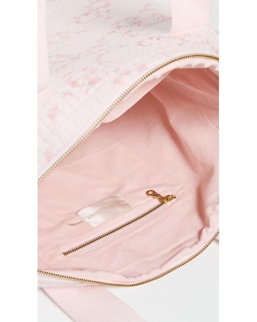 LoveShackFancy Pink Oran Weekender Bag