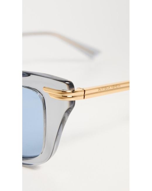 Bottega Veneta Bv1369S Sunglasses in Blue | Lyst