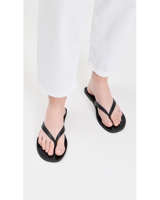 Madewell Black The Gabi Thong Slide Sandal