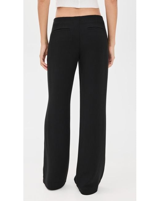 Reformation Black Vida Low Rise Pants