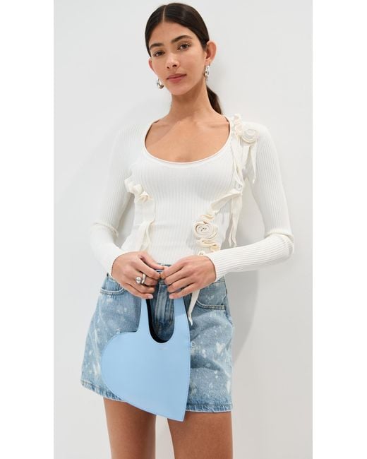 Coperni Crossbody Baby Heart Tote Bag in Blue | Lyst