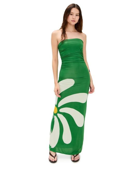 cala de la cruz green dress Stacy Off-Shoulder Slit Bodycon Formal Dress main image 1
