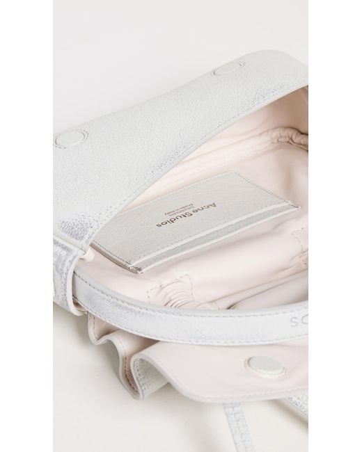 Acne White Multipocket Micro Vintage Bag